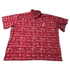 Chiliwear Alabama Crimson Tide Tropical Hawaiian Embroidered Shirt - Size 5X